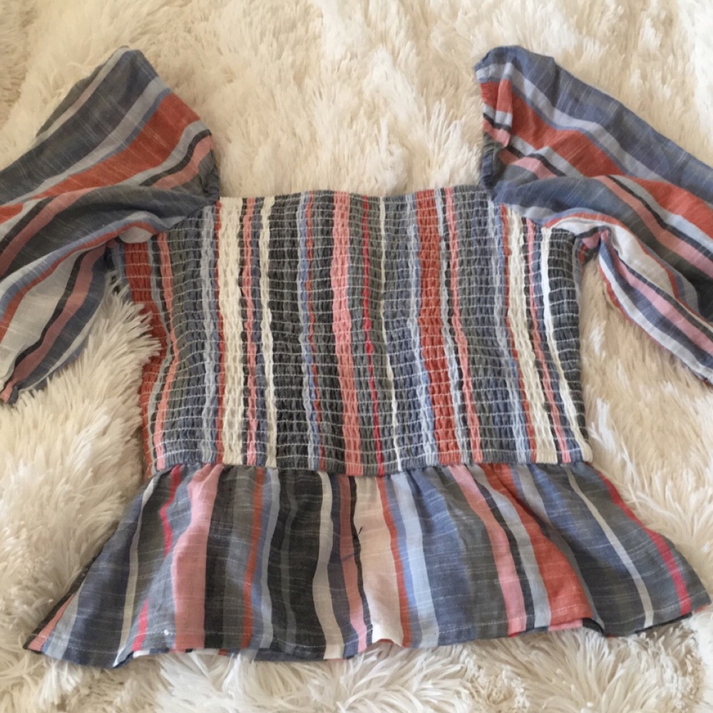 New spring peplum top from Francesca’s boutique